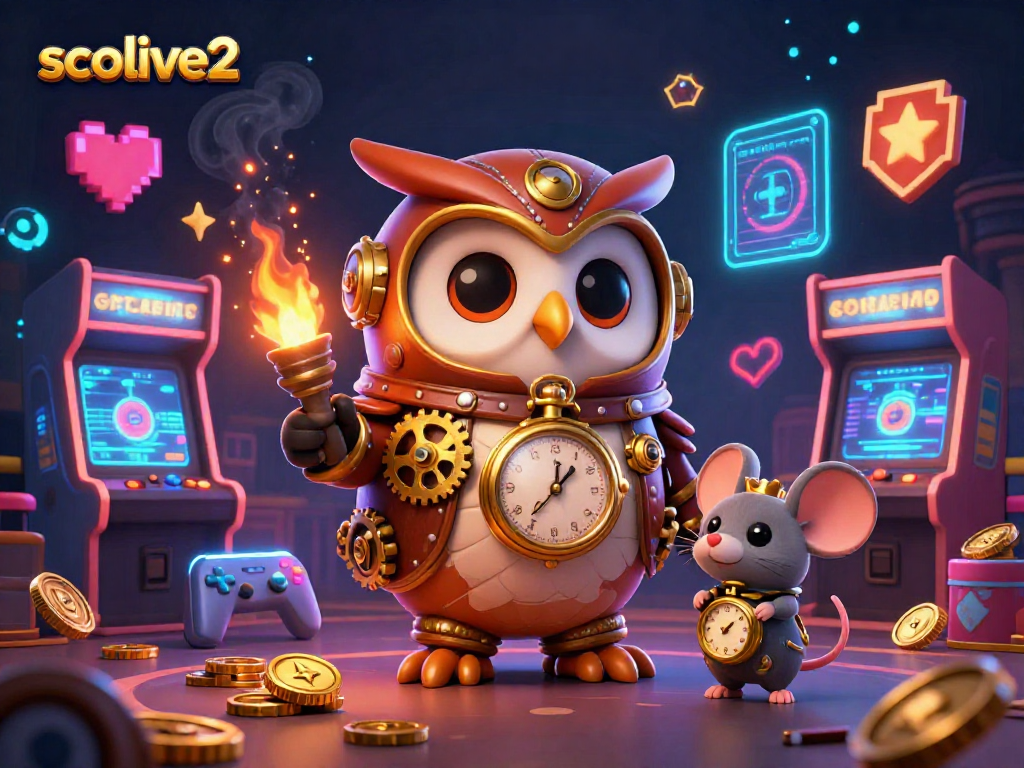Socolive2 brings to life a vibrant 3D fantasy with an owl and mouse at a Victorian casino.