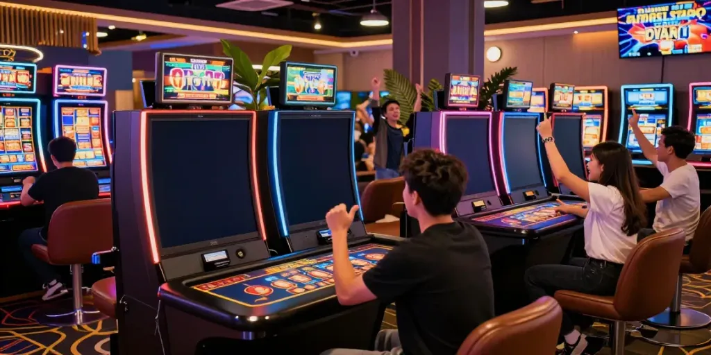 Online gaming excitement at https://man88pro.com/ with vibrant casino players and engaging games.