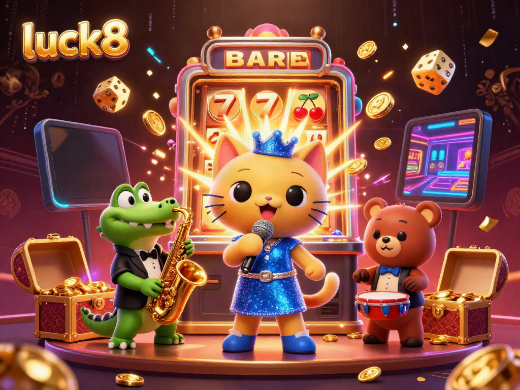Experience luck8 winning moments with vibrant casino characters and jackpots exploding in 3D.