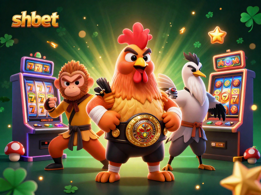 Experience thrilling wins with shbet's colorful slot machines and dynamic characters in this vibrant casino scene.