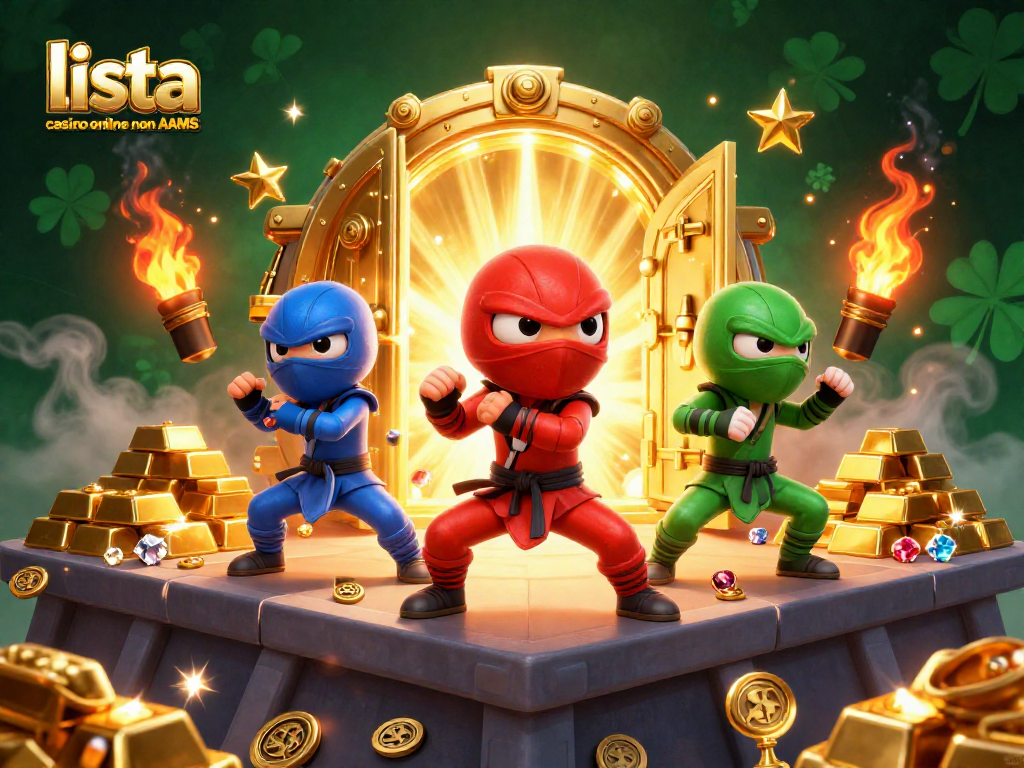 Scopri la lista casino online non AAMS con chameleon ninja e tesori d'oro scintillanti.