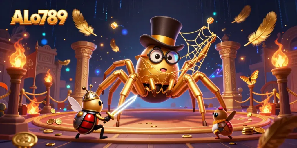 Experience the thrill of ALo789 as the golden tarantula weaves a web of excitement among fighters and spectators.