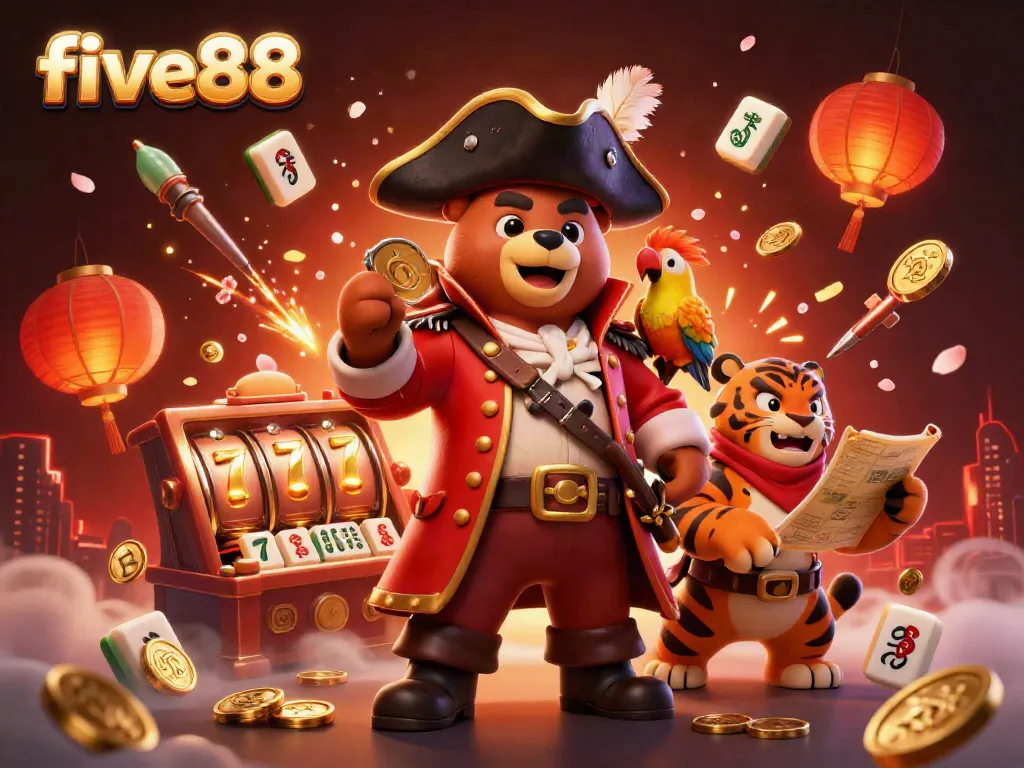 Experience thrilling games at five88 as a pirate captain leads a treasure adventure in an online casino.