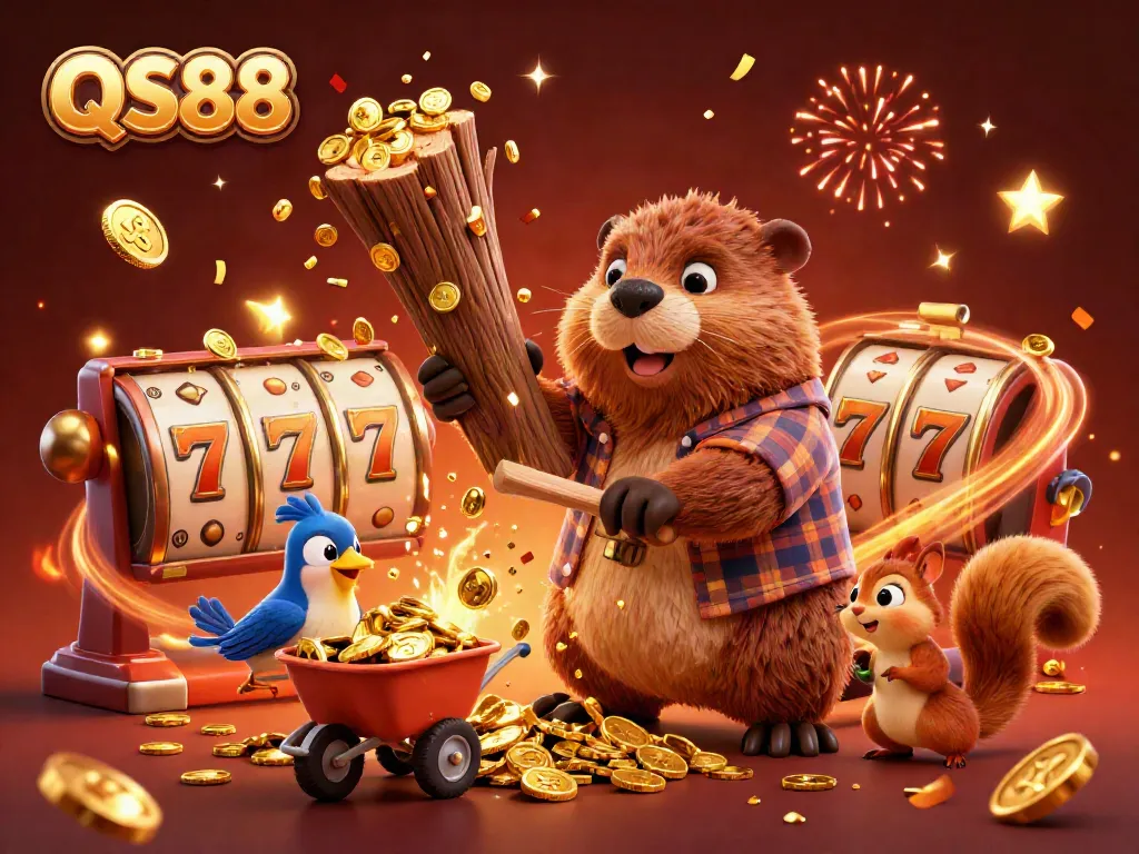 Experience thrilling jackpots with QS88 through vibrant gaming scene featuring characters and dynamic elements.