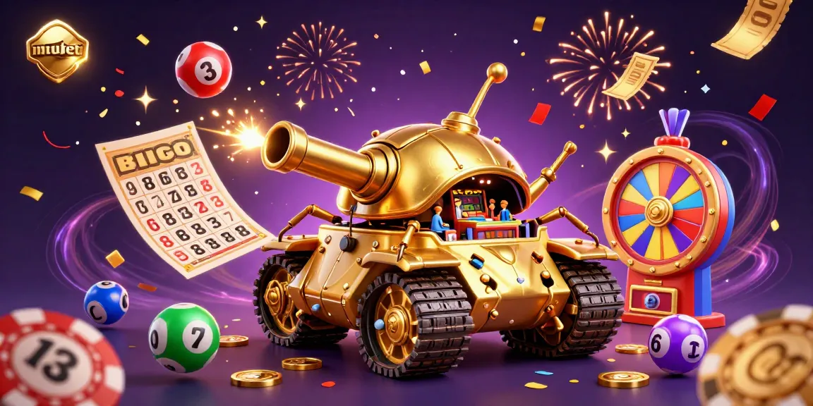 Engage with mubet's thrilling casino adventure featuring a golden beetle tank and confetti explosions.