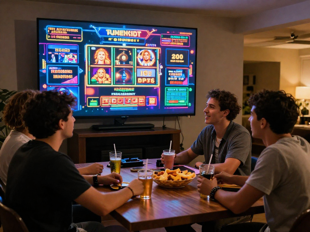 Lista casinò online non AAMS: amici godono un'eccitante serata di gioco in un casinò virtuale
