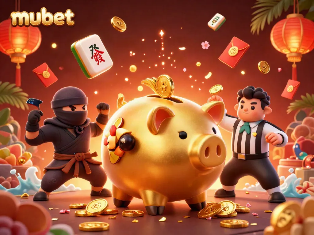 Join the mubet fun with dynamic 3D characters amidst rich casino elements